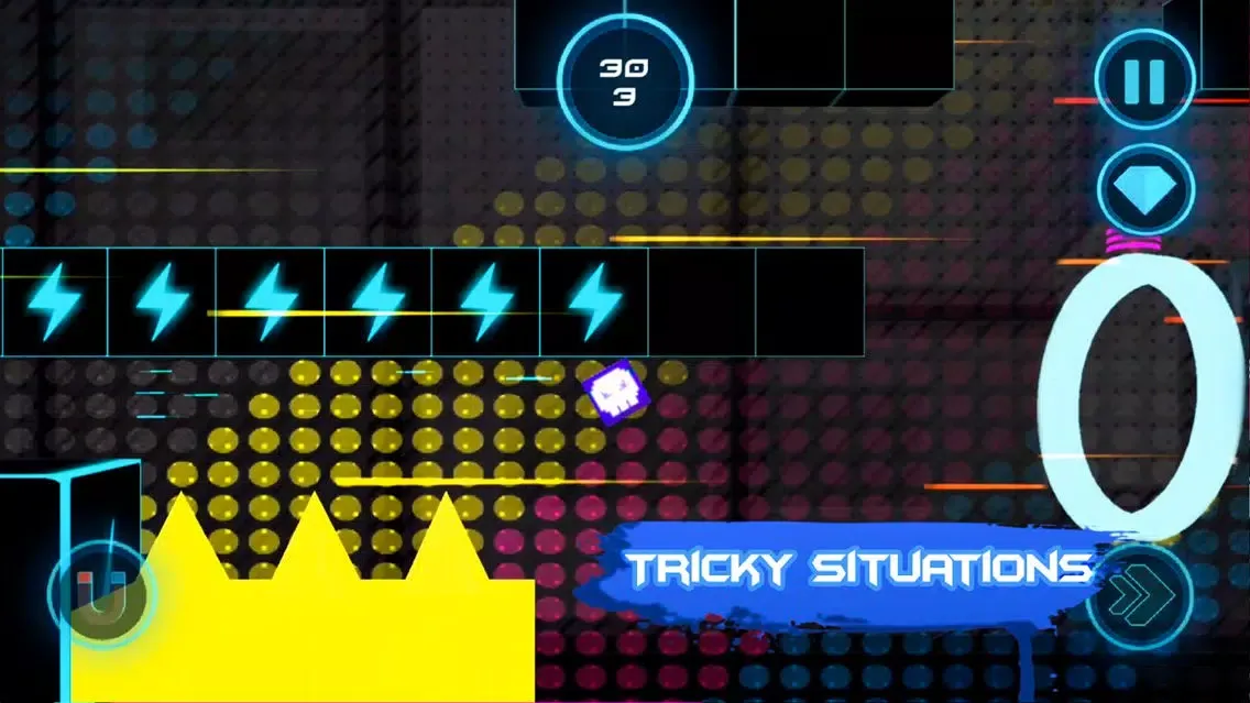 Dubstep Square Dash GeoMetry Screenshots