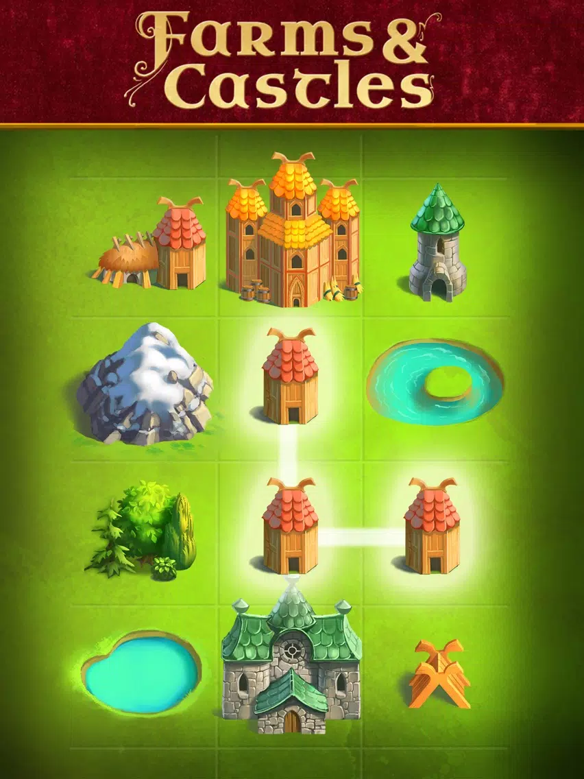 ภาพหน้าจอของ Farms & Castles iPad 