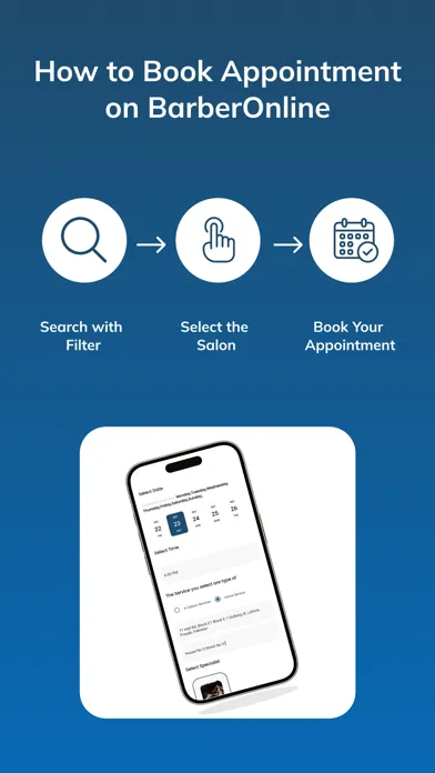 Ảnh chụp màn hình của Barber Online
