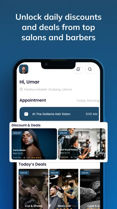 Ảnh chụp màn hình của Barber Online