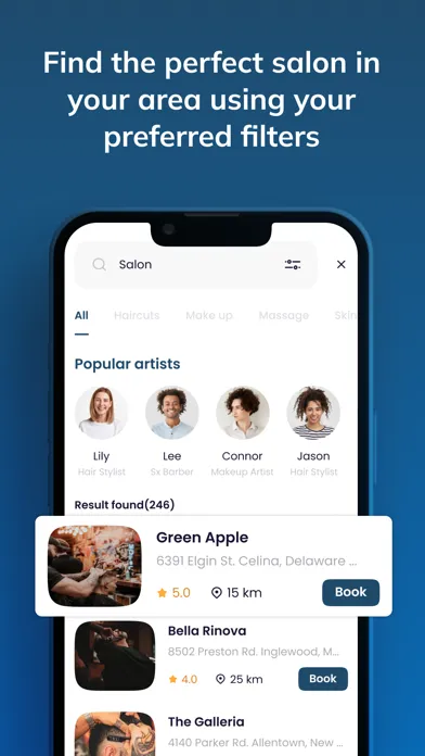 Ảnh chụp màn hình của Barber Online