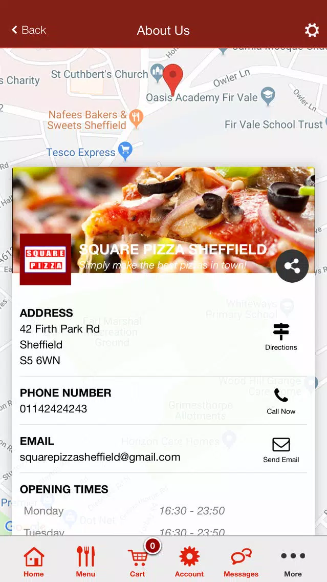 Square Pizza Sheffield應用截圖
