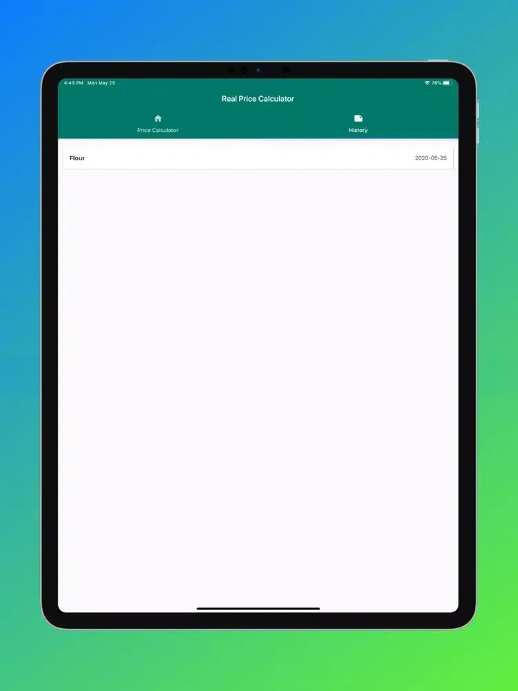 Ảnh chụp màn hình của Real Price Calculator iPad 