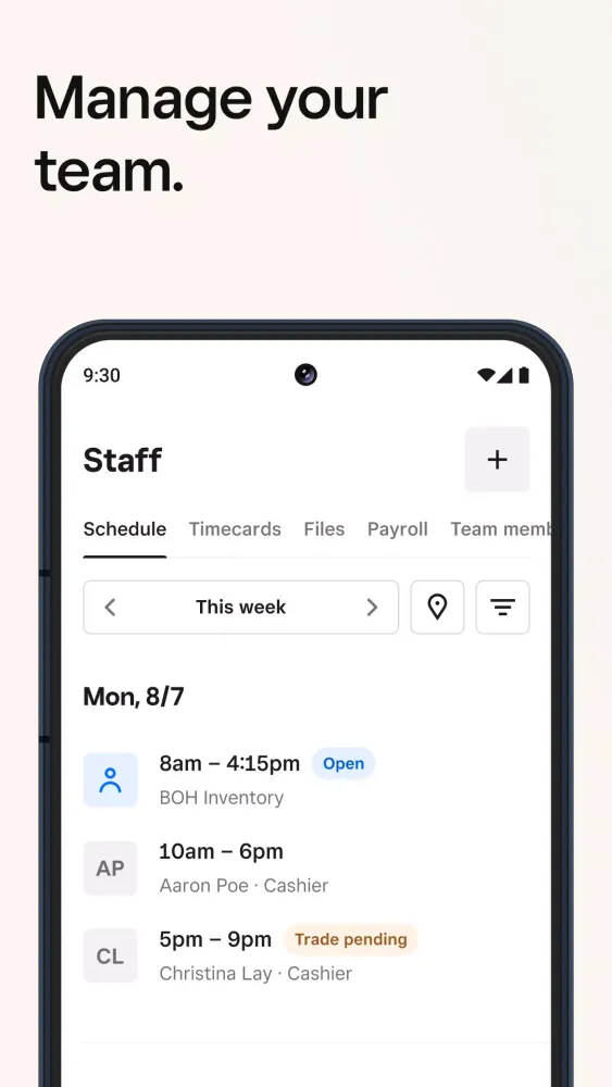 تصاویر Square Dashboard