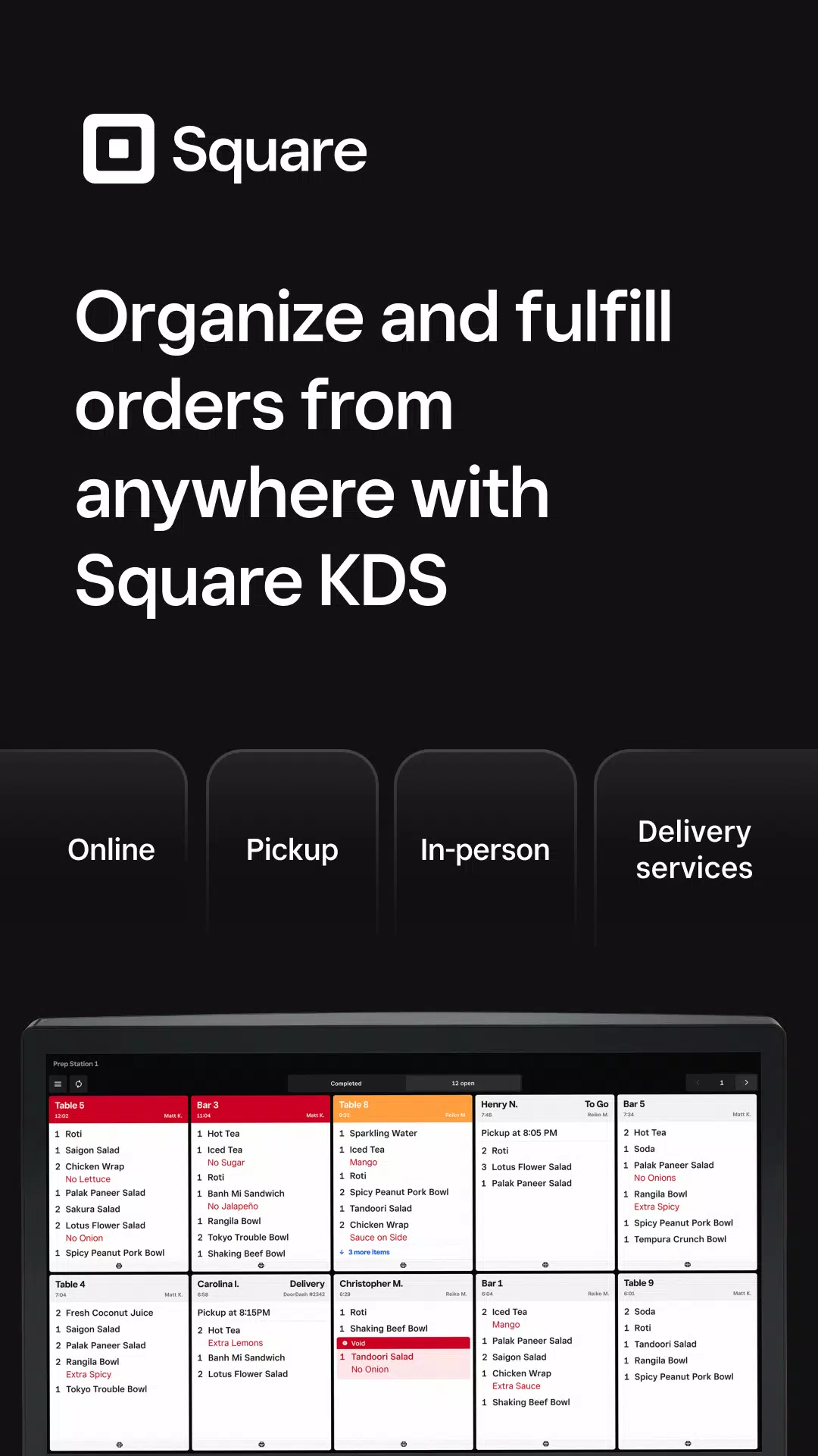 Square KDS Beta Screenshots