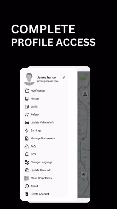 Squass Driver - Drive & Earn سکرین شاٹس