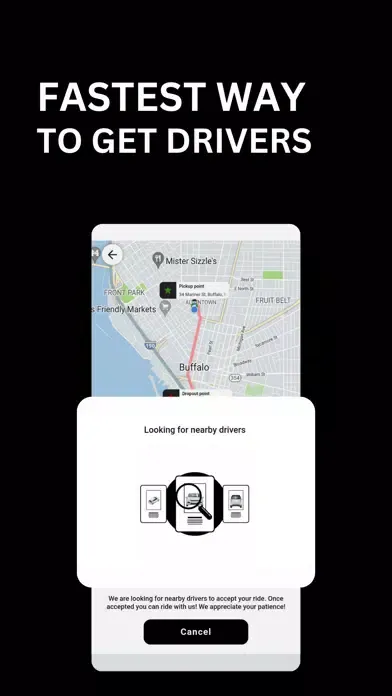 Capturas de tela do Squass - Book your Ride