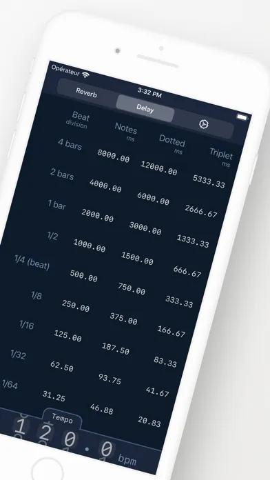 Reverb & Delay Calculator应用截图