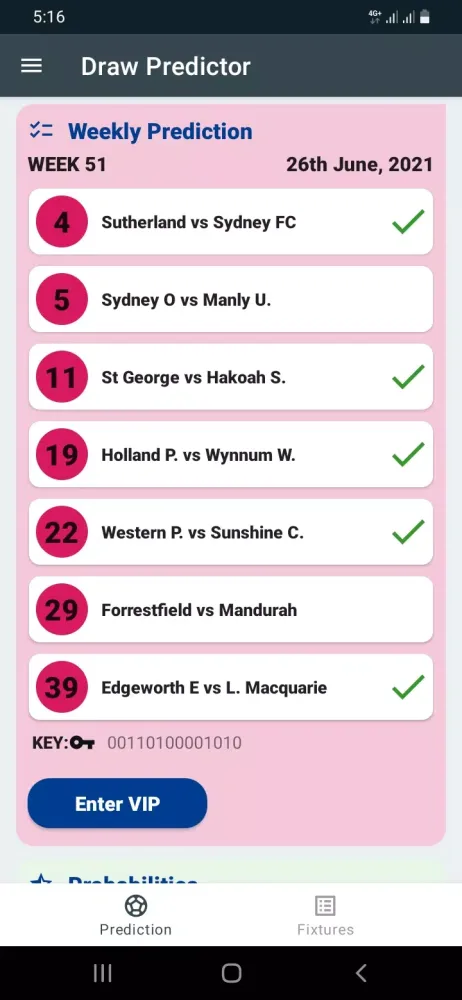 Zrzuty ekranu Draw Predictor