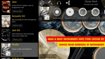 Drums XD FREE - Studio Quality Percussion Custom Built By You! - iPhone Version應用截圖