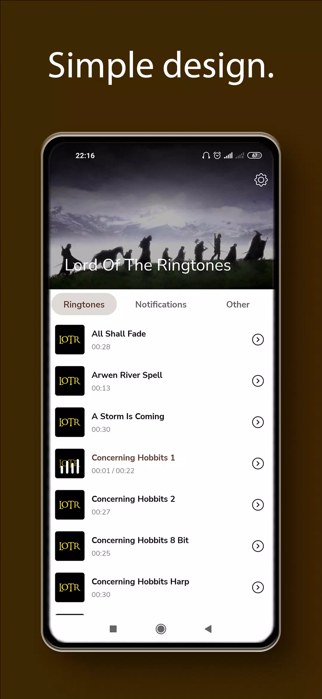 Lord Of The Rings Ringtones Screenshots1