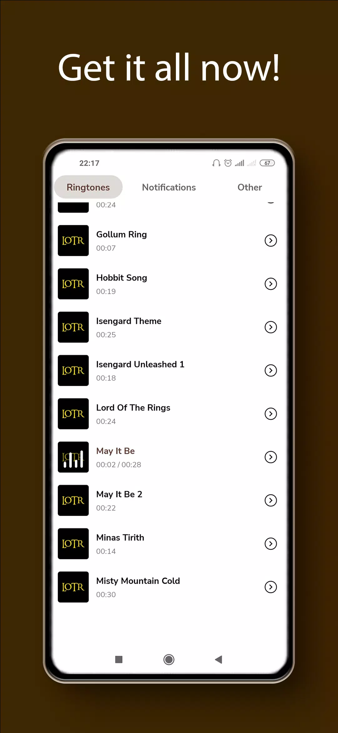 Lord Of The Rings Ringtones Screenshots5
