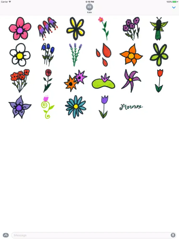 Скриншоты Flower Doodles iPad 