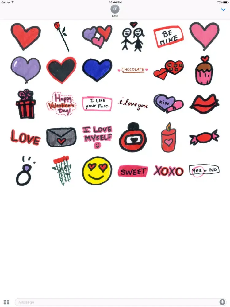 Valentine Doodles iPad  স্ক্রিনশট