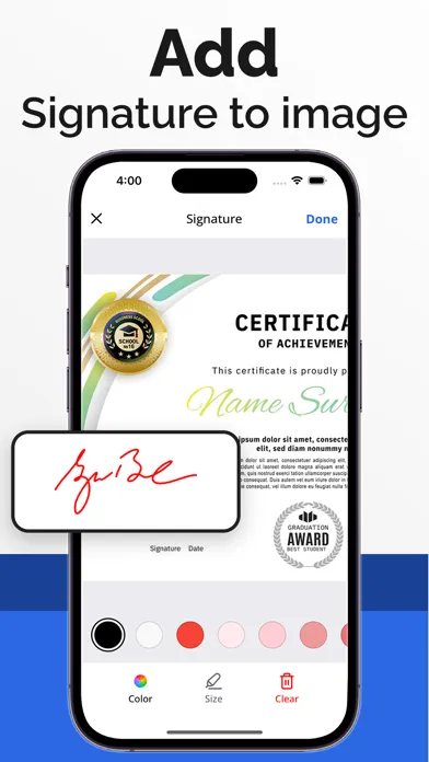 Signature Scan - Digital Sign Screenshots