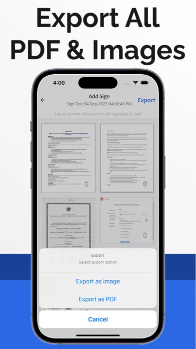 Signature Scan - Digital Sign Screenshots