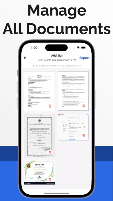 Signature Scan - Digital Sign Screenshots