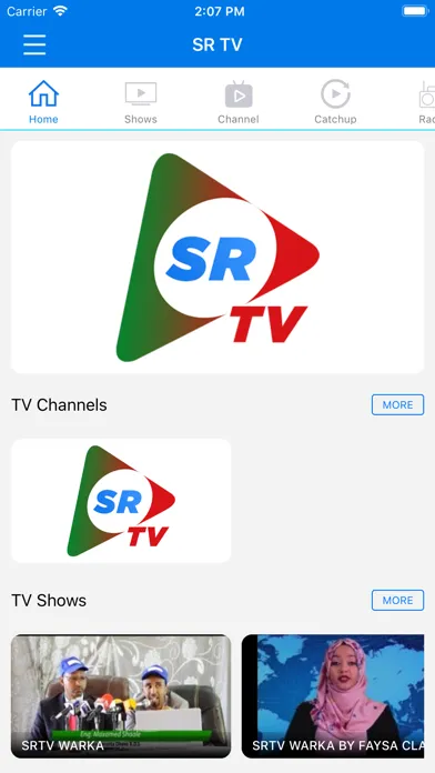 Скриншоты SR TV