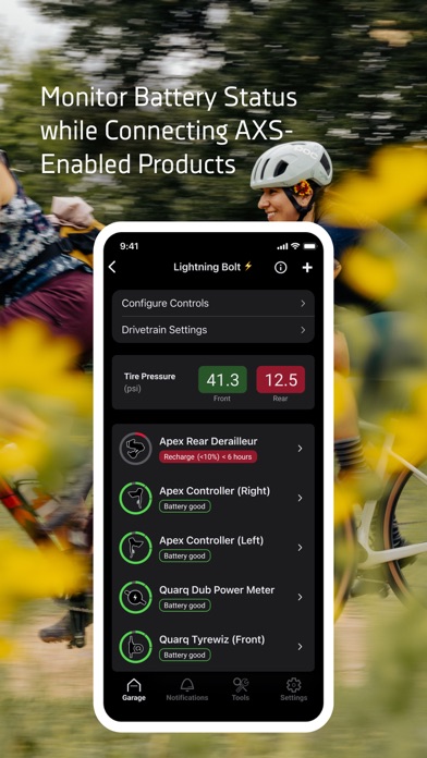 Screenshot di SRAM AXS
