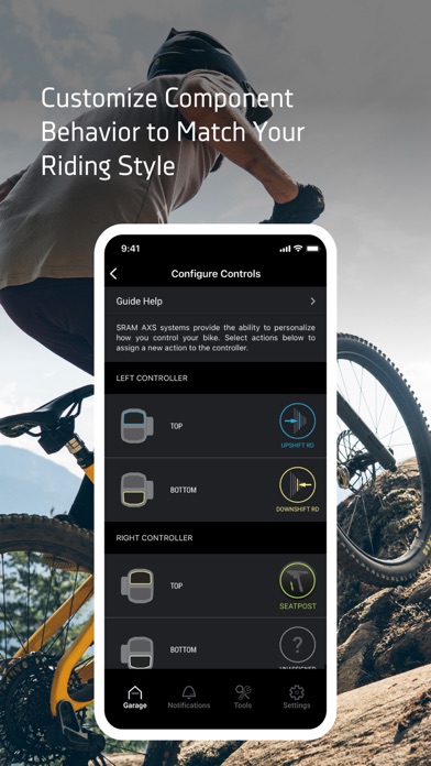 Screenshot di SRAM AXS