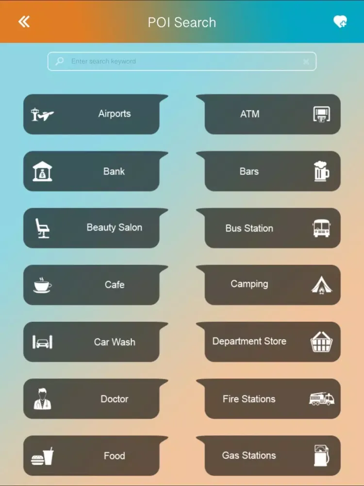 Capturas de tela do Columbus City Guide iPad 