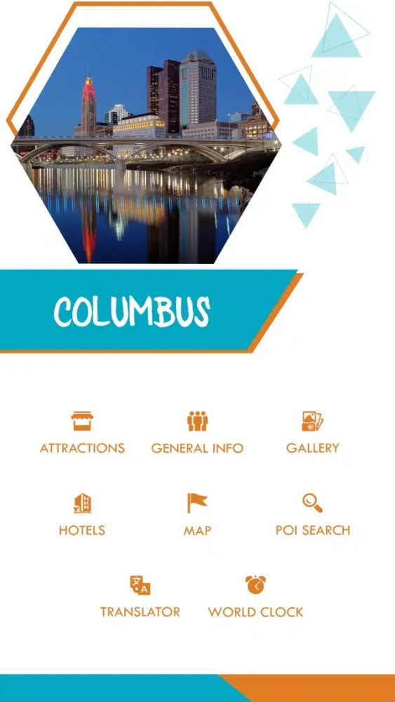 Capturas de tela do Columbus City Guide