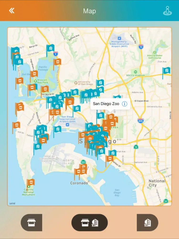 Скриншоты San Diego Offline Guide iPad 
