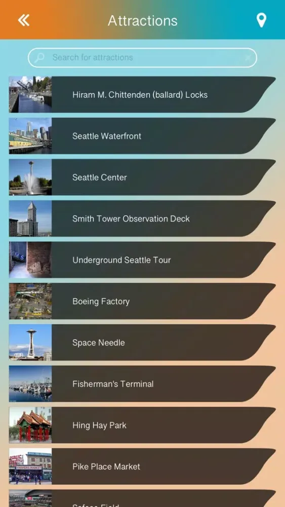 Capturas de tela do Seattle Offline Guide