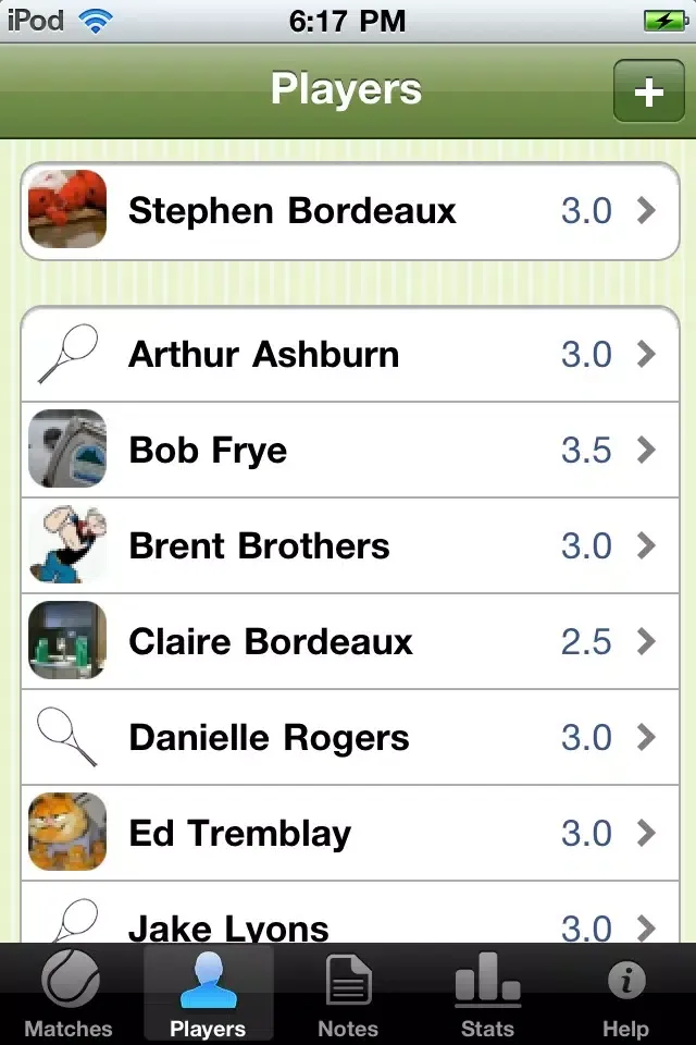 Tennis Match Point - Score Manager, Journal and Statistics スクリーンショット