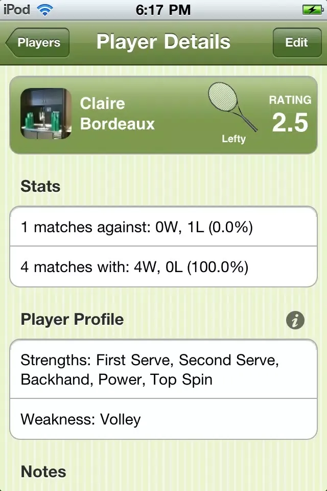 Tennis Match Point - Score Manager, Journal and Statistics スクリーンショット