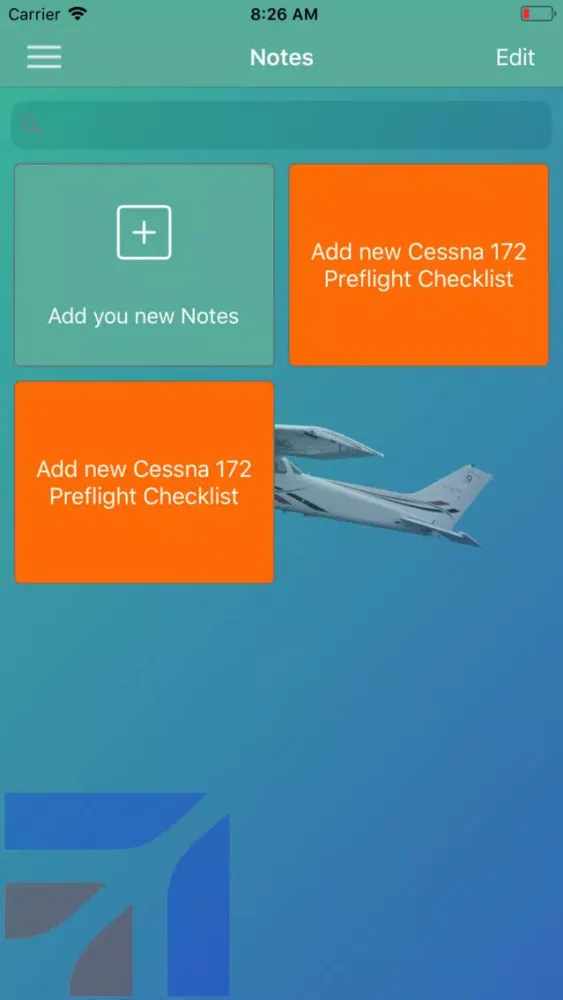 Zrzuty ekranu Cessna 172 Preflight Checklist
