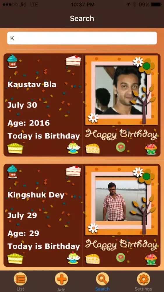 Birthday Lite Screenshots