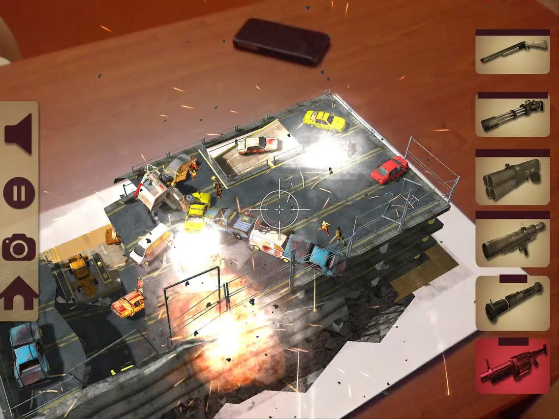 Screenshot di Table Zombies - Augmented Reality game iPad 
