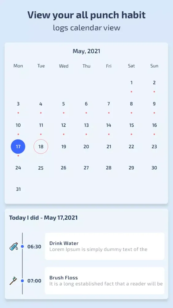 Habit Tracker应用截图