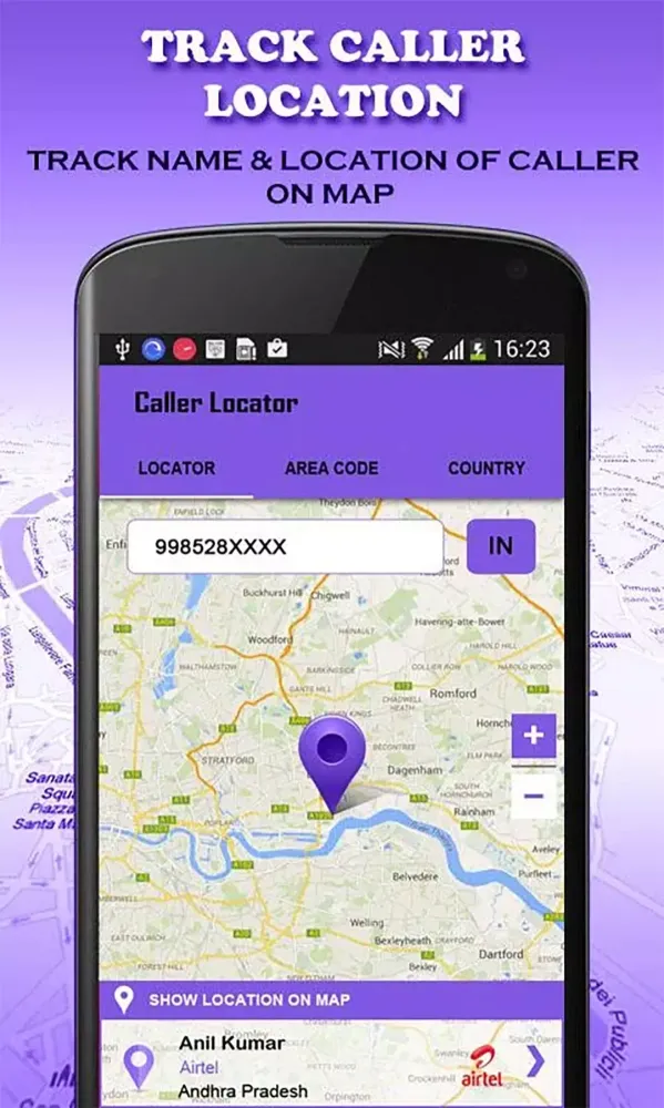 Mobile Number Locator Screenshots