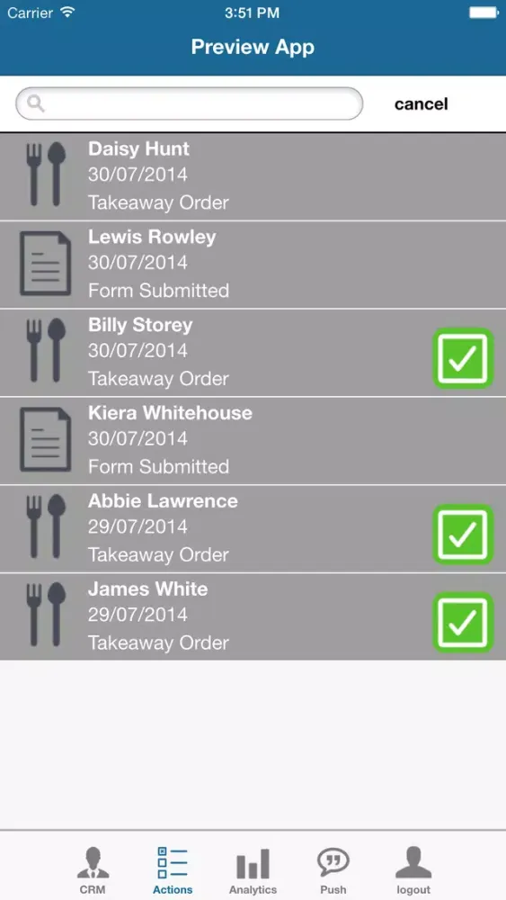 Epic Apps CRM Screenshots