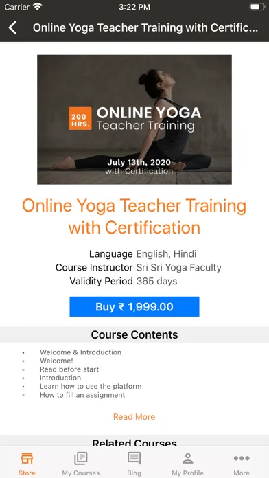 ภาพหน้าจอของ Sri Sri School of Yoga