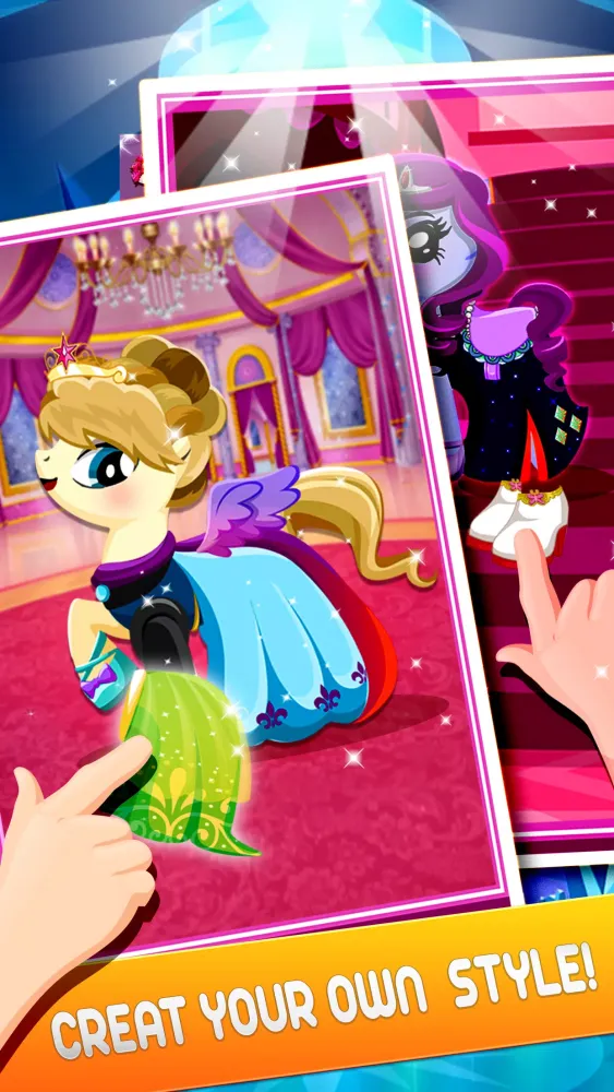 ภาพหน้าจอของ Princess Unicorn Pony Dress Up