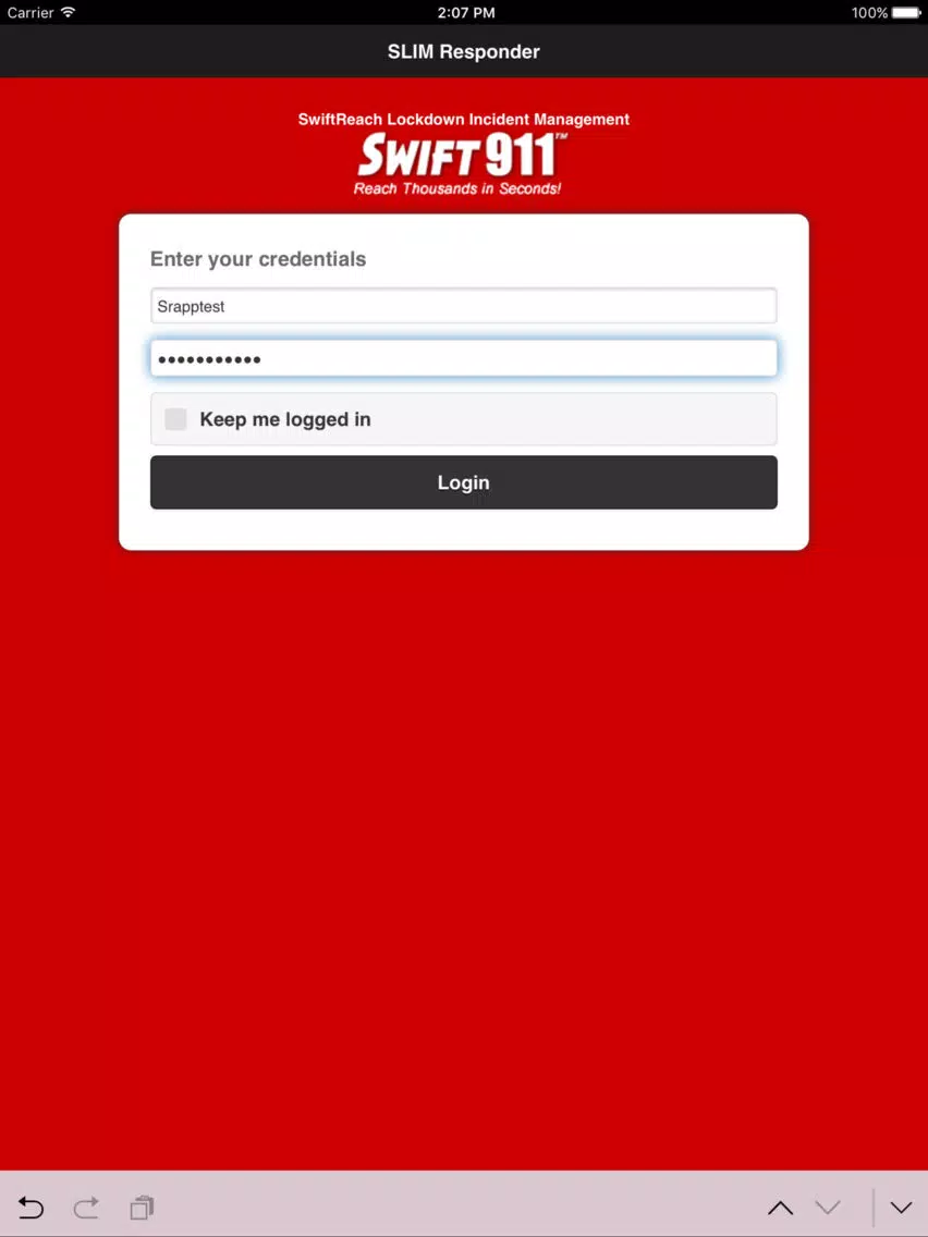 SLIM Responder iPad  سکرین شاٹس