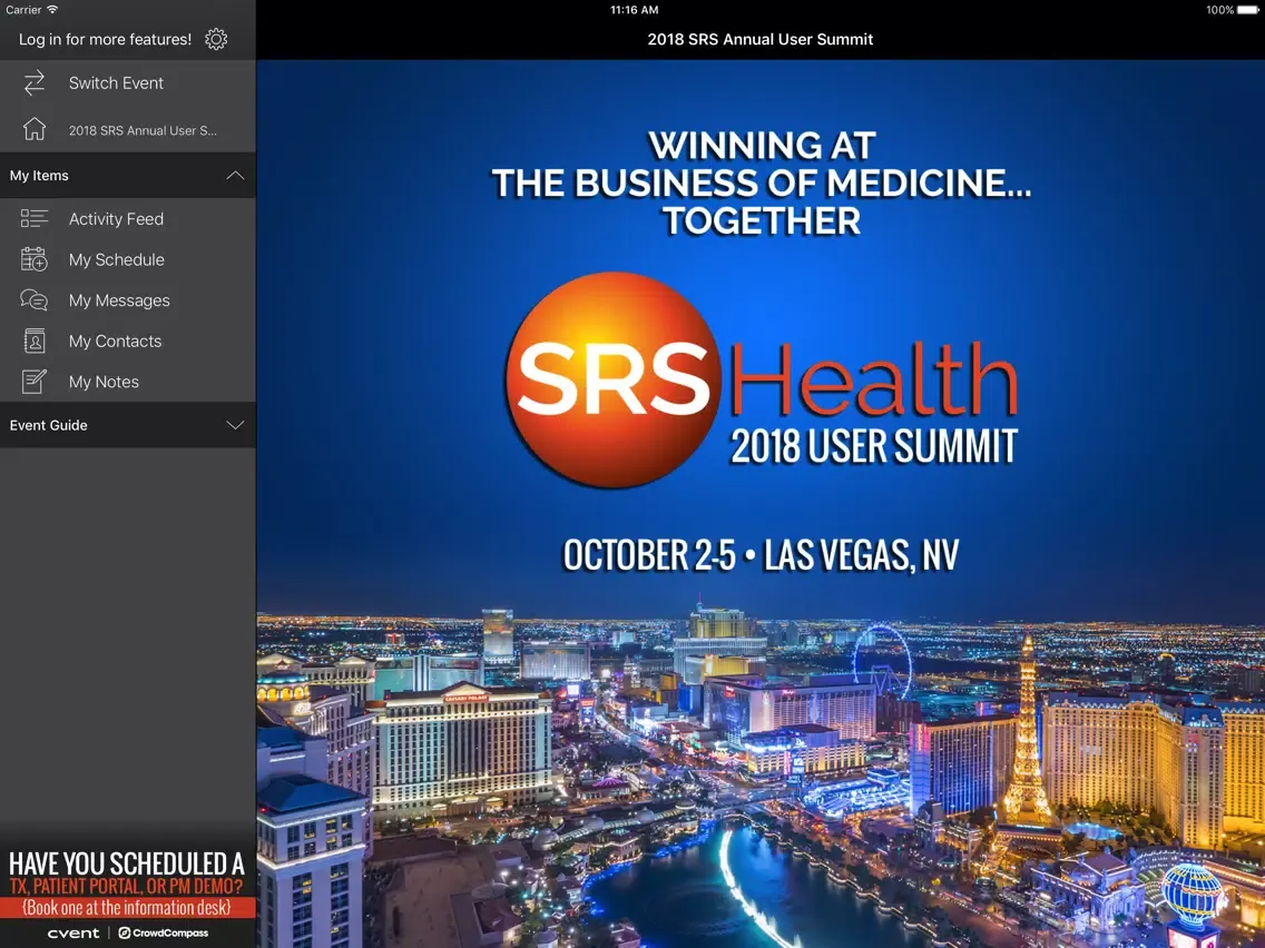Capturas de pantalla de SRS User Summit iPad 