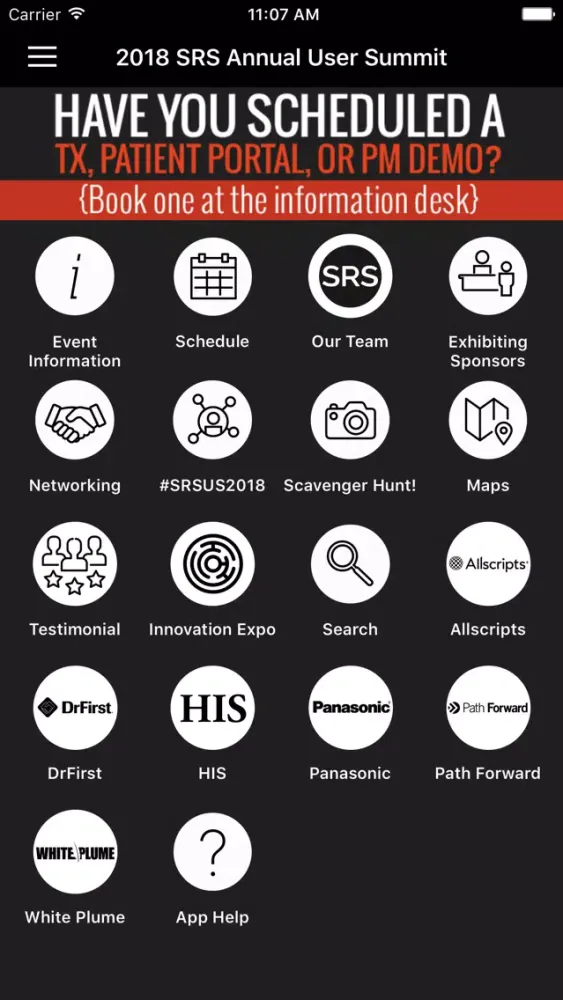 Capturas de pantalla de SRS User Summit