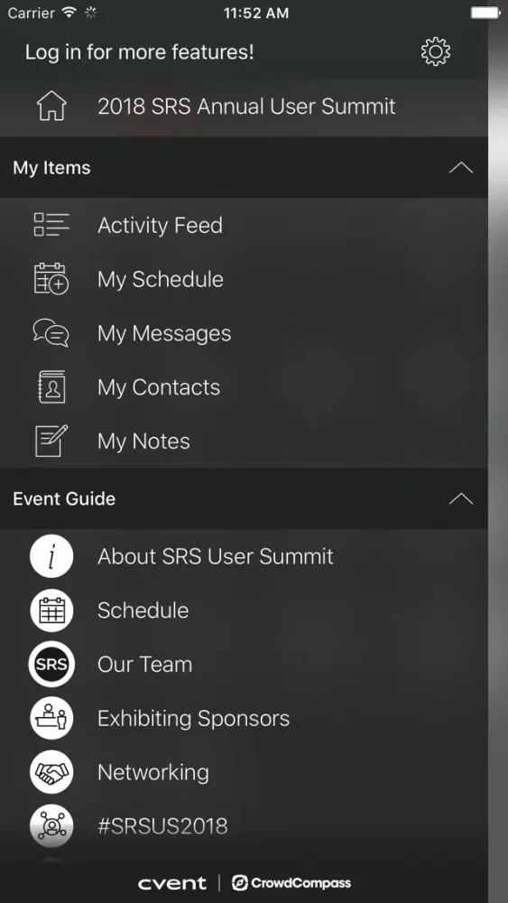 Capturas de pantalla de SRS User Summit