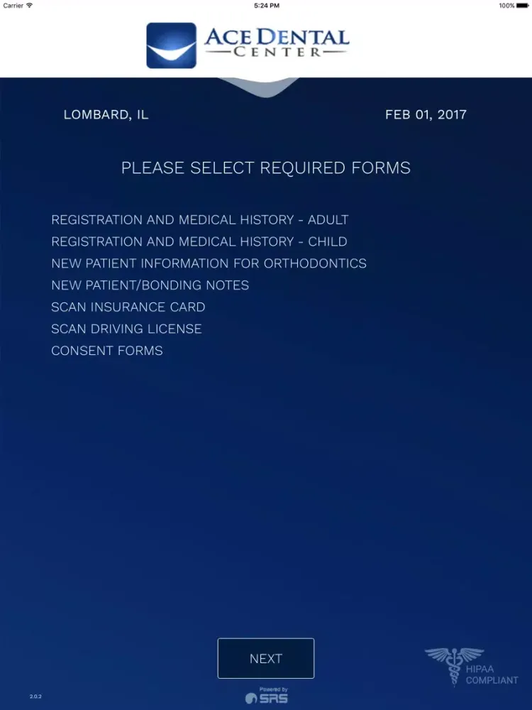 ภาพหน้าจอของ AceDental Forms iPad 