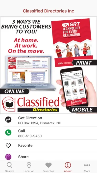 Скриншоты SRT Minot Phone Directory
