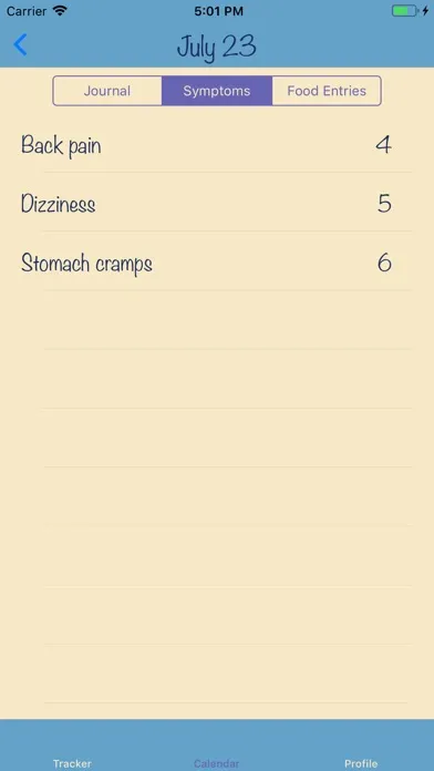 Symptom Journal স্ক্রিনশট