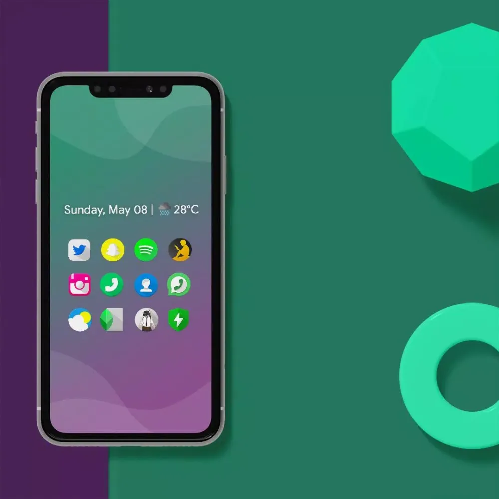 Captures d'écran de Ivory Minimal - Icon Pack