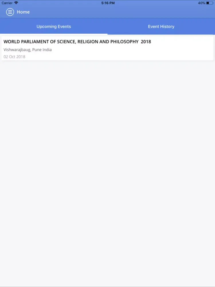 World Parliament 2018 iPad  스크린샷