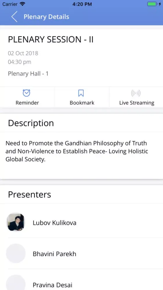 World Parliament 2018 스크린샷