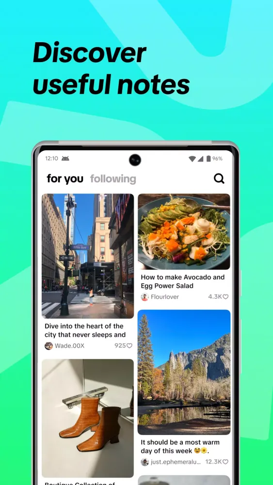 TikTok Notes Screenshots