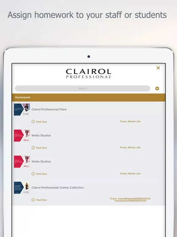 Скриншоты Clairol Professional Education iPad 
